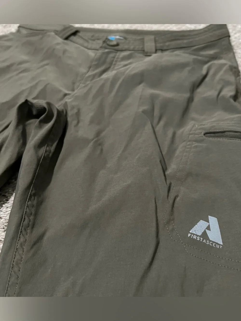 Eddie Bauer Women’s Nylon Blend Olive First Ascent Cargo Hiking Pants Sz 10 - Picture 12 of 13